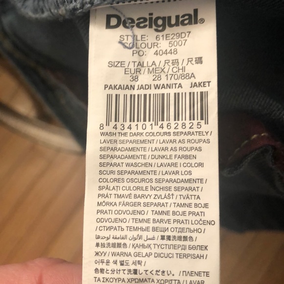 Desigual Jadi Wanita denim embellished jacket - Picture 5 of 6